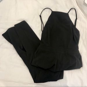 Backless Black Jumpsuit